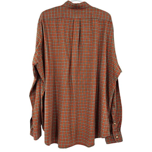 Ralph Lauren Classic Fit Plaid Button Down Shirt Red Men’s Size XXL Long Sleeve - Picture 2 of 10